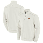 San Francisco Giants Tommy Bahama Sport Tobago Bay Tri-Blend Half-Zip Sweatshirt - Cream Sweatshirts