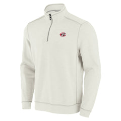 Cincinnati Reds Tommy Bahama Sport Tobago Bay Tri-Blend Half-Zip Sweatshirt - Cream Sweatshirts