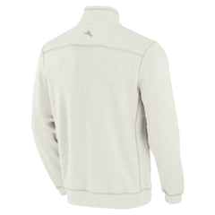Cincinnati Reds Tommy Bahama Sport Tobago Bay Tri-Blend Half-Zip Sweatshirt - Cream Sweatshirts