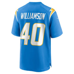 Kendall Williamson Los Angeles Chargers Team Game Jersey - Powder Blue Jerseys