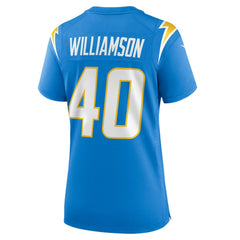 Kendall Williamson Los Angeles Chargers Women's Team Game Jersey - Powder Blue Jerseys