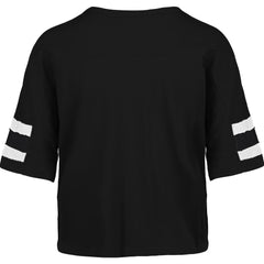 Baltimore Ravens '47 Women's Premier Scout Cropped V-Neck T-Shirt - Black T-shirts