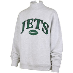 New York Jets '47 Women's Vantage Mock Neck Pullover Sweatshirt - Heather Gray Pullover