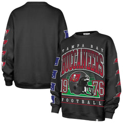 Tampa Bay Buccaneers '47 Women's Go Big Oversized Pullover Sweatshirt - Charcoal Pullover
