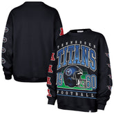 Tennessee Titans '47 Women's Go Big Oversized Pullover Sweatshirt - Navy Pullover