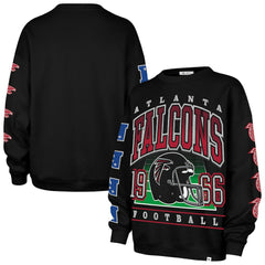 Atlanta Falcons '47 Women's Go Big Oversized Pullover Sweatshirt - Black Pullover