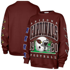 Arizona Cardinals '47 Women's Go Big Oversized Pullover Sweatshirt - Cardinal Pullover