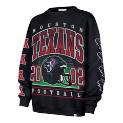 Houston Texans '47 Women's Go Big Oversized Pullover Sweatshirt - Navy Pullover