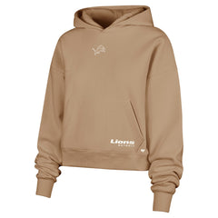 Detroit Lions '47 Women's Sue Foundation Portabella Pullover Hoodie - Brown Hoodies
