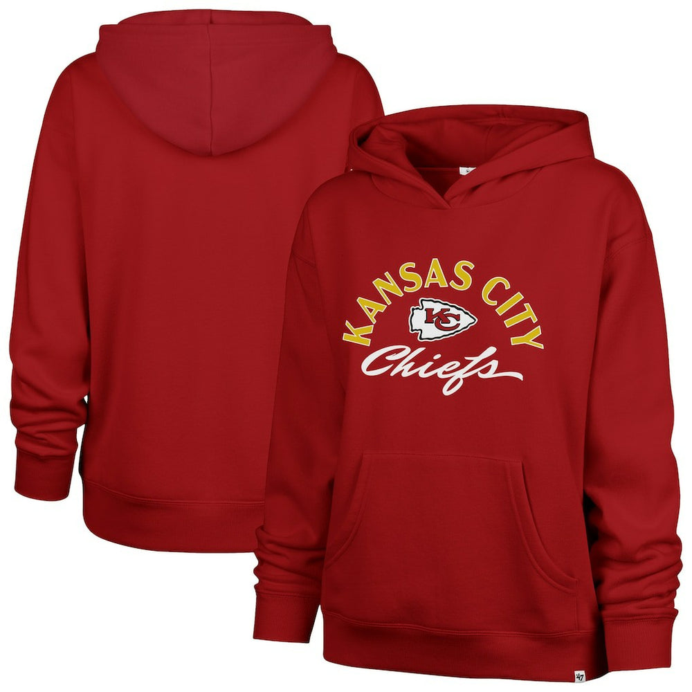 Kansas City Chiefs '47 Women's Whirlwind Naomi Pullover Hoodie - Red Hoodies