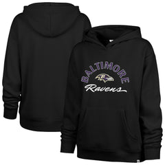 Baltimore Ravens '47 Women's Whirlwind Naomi Pullover Hoodie - Black Hoodies