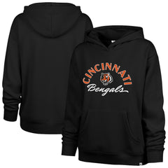 Cincinnati Bengals '47 Women's Whirlwind Naomi Pullover Hoodie - Black Hoodies
