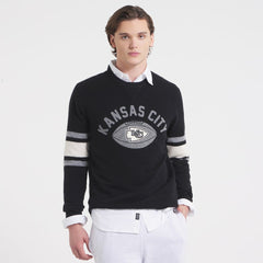 Kansas City Chiefs x Todd Snyder Cashmere Crew Sweater - Black
