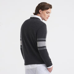New York Giants x Todd Snyder Cashmere Crew Sweatshirt - Heather Charcoal Sweatshirts