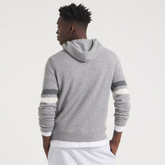 New York Giants x Todd Snyder Cashmere Hoodie Sweater - Heather Charcoal Hoodies