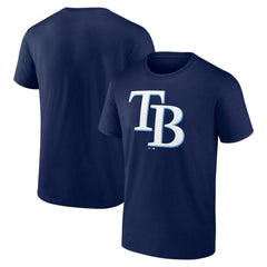 Tampa Bay Rays Profile Big & Tall Primary Logo T-Shirt - Navy T-shirts