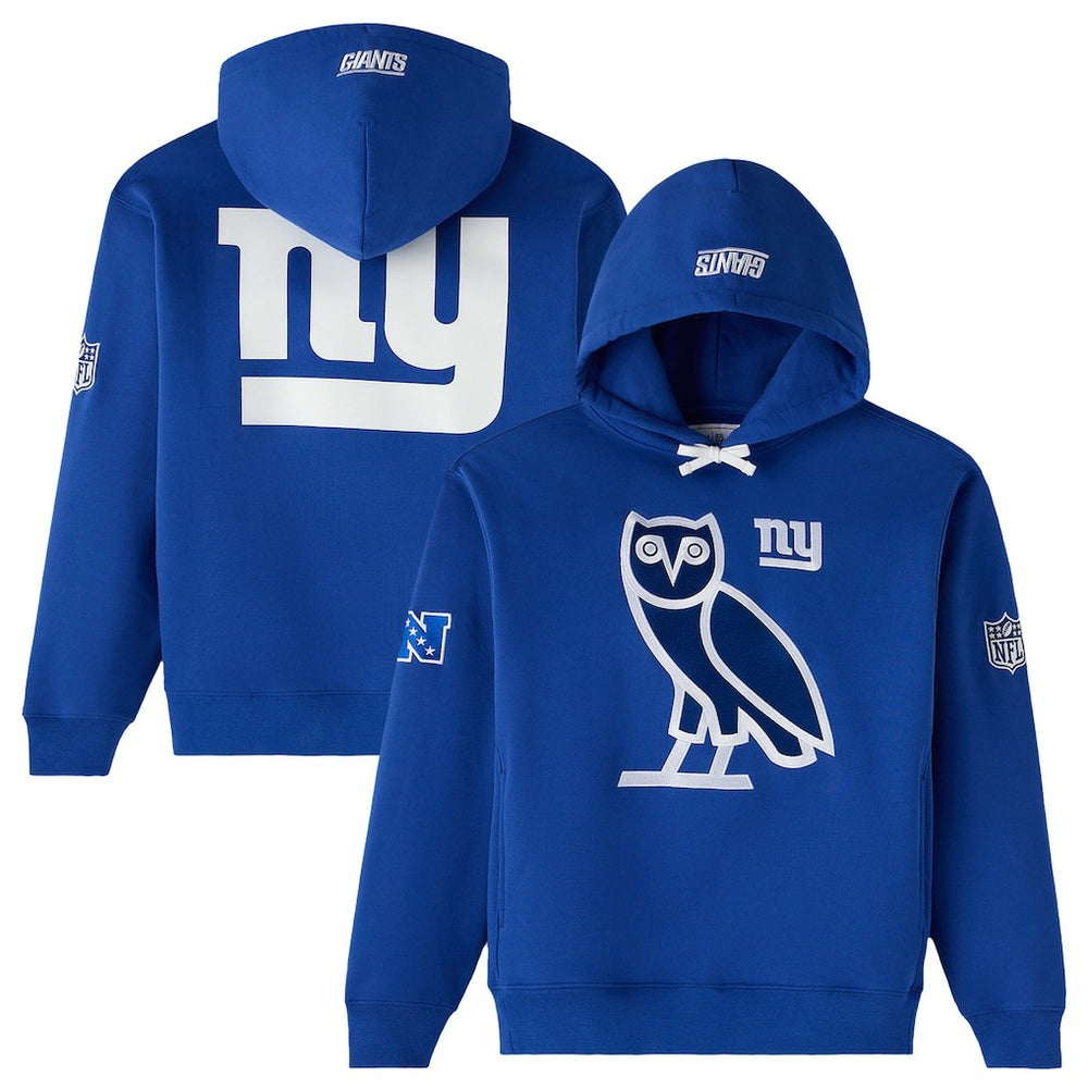 New York Giants OVO Icon Team Pullover Hoodie - Royal Hoodies