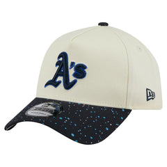 Athletics New Era Speckle A-Frame 9FORTY Adjustable Hat - Cream Hats