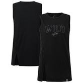 Minnesota Wild Levelwear Women's Influx Darkmoon Tank Top - Black | US 202597418