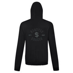 Seattle Kraken Levelwear Women's Waterfall Nightfall Pullover Hoodie - Black | US 202597624