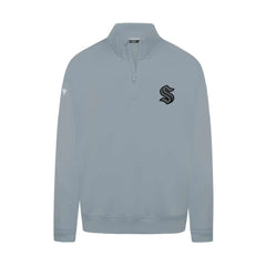 Seattle Kraken Levelwear Murray Nightfall Quarter-Zip Jacket - Gray | US 202597934