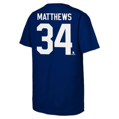 Auston Matthews Toronto Maple Leafs Outerstuff Youth Player Name & Number T-Shirt - Blue | US 202598389