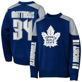 Auston Matthews Toronto Maple Leafs Outerstuff Youth Best Defense Name & Number Crewneck Sweatshirt - Blue | US 202598467