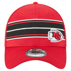 Kansas City Chiefs New Era Stripes 39THIRTY Flex Hat - Red Hats