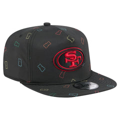 San Francisco 49ers New Era Gummy Golfer Snapback Hat - Black Hats