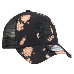 Cleveland Browns New Era Bleached A-Frame 9FORTY Trucker Adjustable Hat - Black Hats