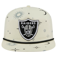 Las Vegas Raiders New Era Celestial Golfer Snapback Hat - Cream Hats