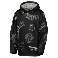 Brooklyn Nets Outerstuff Youth Moving Violation Hoodie Black