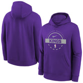 Sacramento Kings Youth 2025/26 Club Fleece Practice Hoodie Purple - Nike