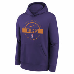 Phoenix Suns Youth 2025/26 Club Fleece Practice Hoodie Purple - Nike