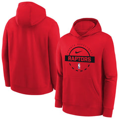 Toronto Raptors Youth 2025/26 Club Fleece Practice Hoodie Red - Nike