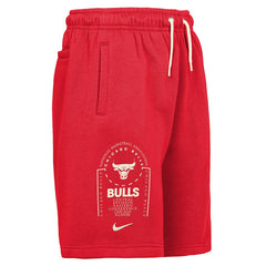 Chicago Bulls Youth Courtside Club Fleece Shorts Red - Nike