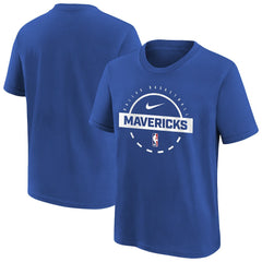Dallas Mavericks Youth Practice T-Shirt Blue - Nike