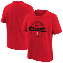 Portland Trail Blazers Youth Practice T-Shirt Red - Nike