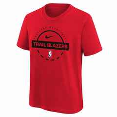 Portland Trail Blazers Youth Practice T-Shirt Red - Nike