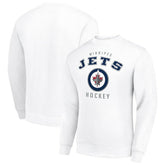 Winnipeg Jets Men's Starter Team Logo Fleece Pullover Sweatshirt - White | US 202601558