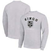 Los Angeles Kings Men's Starter Team Logo Fleece Pullover Sweatshirt - Heather Gray | US 202601572