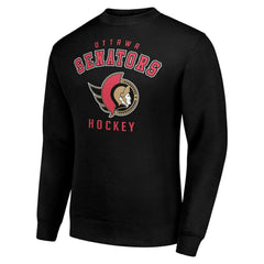 Ottawa Senators Men's Starter Team Logo Fleece Pullover Sweatshirt - Black | US 202601581