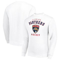 Florida Panthers Men's Starter Team Logo Fleece Pullover Sweatshirt - White | US 202601605