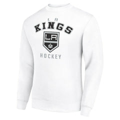 Los Angeles Kings Men's Starter Team Logo Fleece Pullover Sweatshirt - White | US 202601606