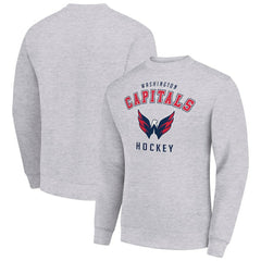 Washington Capitals Men's Starter Team Logo Fleece Pullover Sweatshirt - Heather Gray | US 202601615