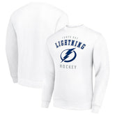 Tampa Bay Lightning Men's Starter Team Logo Fleece Pullover Sweatshirt - White | US 202601616