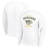 Nashville Predators Men's Starter Team Logo Fleece Pullover Sweatshirt - White | US 202601631