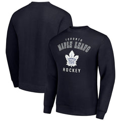Toronto Maple Leafs Men's Starter Team Logo Fleece Pullover Sweatshirt - Navy | US 202601637