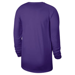 Los Angeles Lakers 2025/26 On-Court Flare Dri-FIT Practice Long Sleeve Tri-Blend T-Shirt Purple - Nike