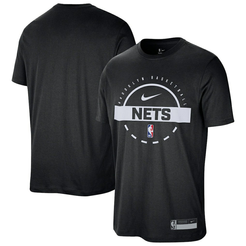Brooklyn Nets 2025/26 On-Court Flare Performance Practice T-Shirt Black - Nike